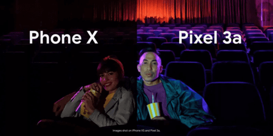 Google Pixel 3a low-light camera performance 