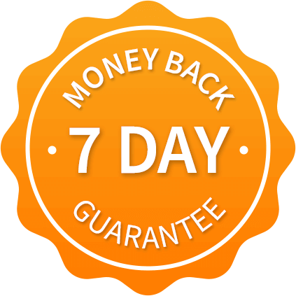 Seven day guarantee badge icon