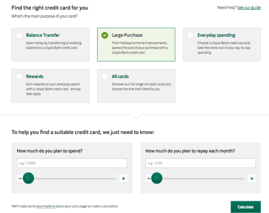 Lloyds choice filtering 