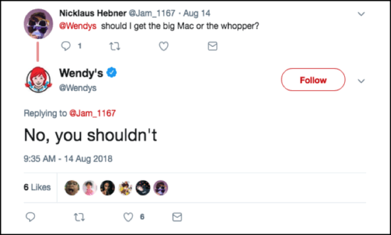 Wendy's tweet 2